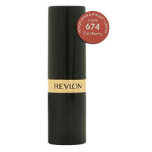Revlon Super Lustrous Lipstick, Creme, Coralberry 674