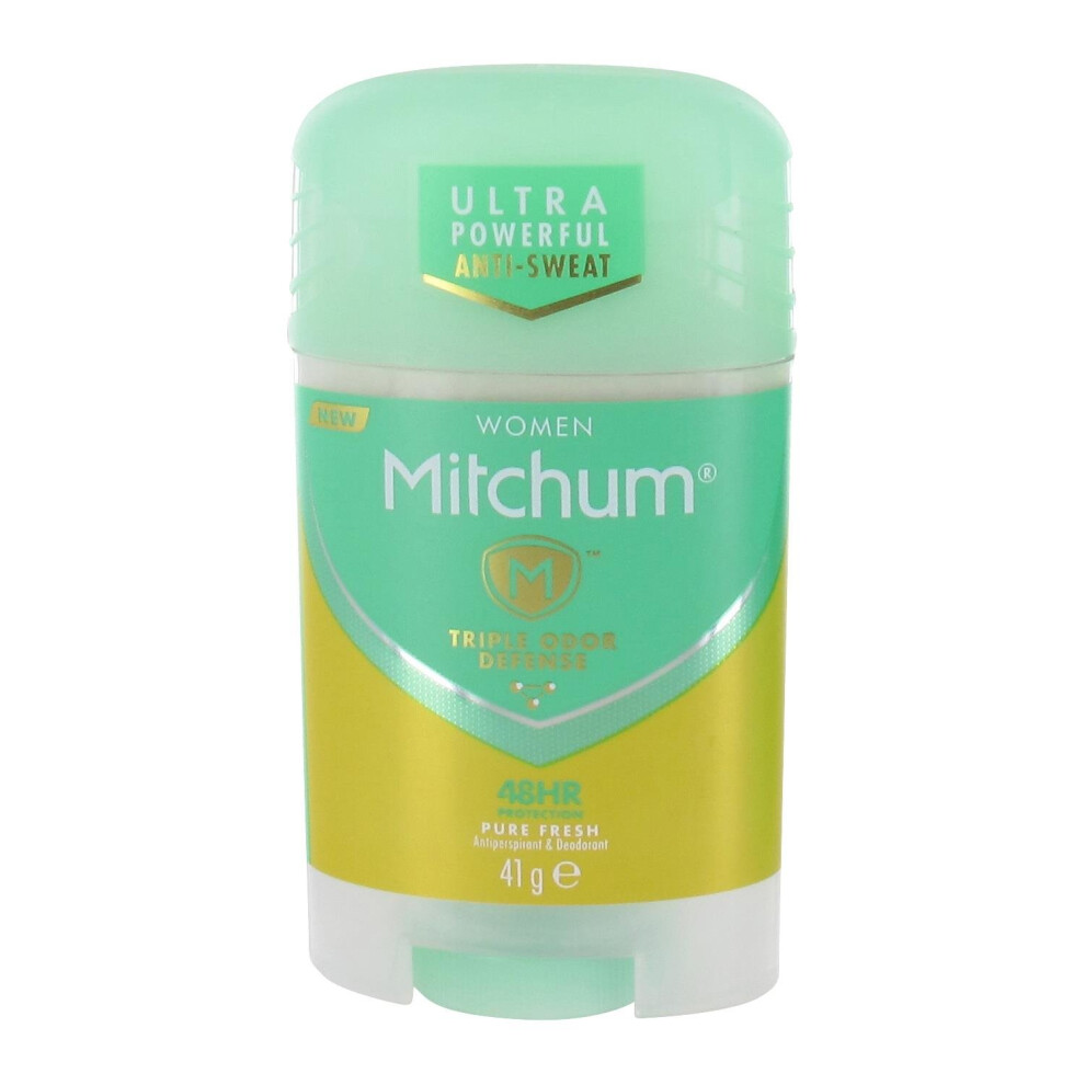 Mitchum Woman Pure Fresh Triple Odor Defense 48Hrs Protection Antiperspirant & Deodorant Stick 41G