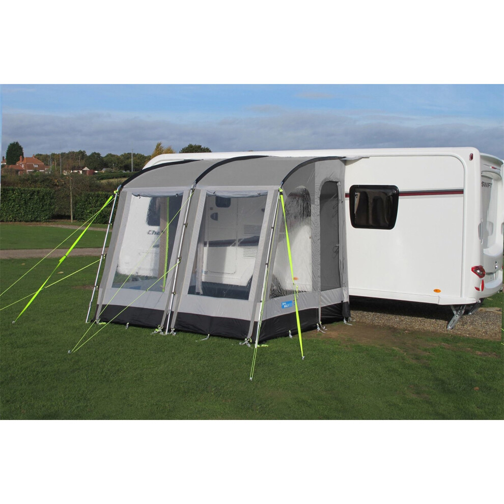 Kampa Rally 260 Pearl Grey Awning with Alloy Frame