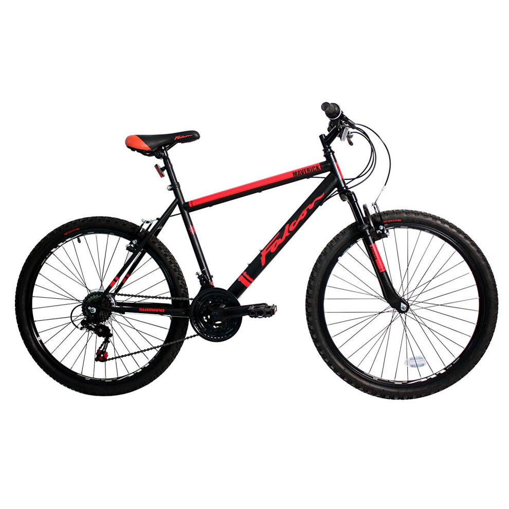 Falcon Maverick 26 Inch Front Suspension Mounrtain Bike Black/Red-image-OPC-P56CBVM-NEW
