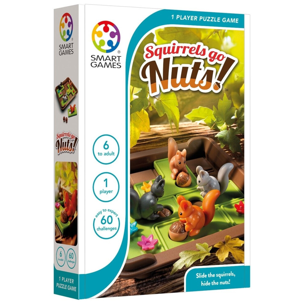 SmartGames Squirrels Go Nuts! One Player Puzzle Game