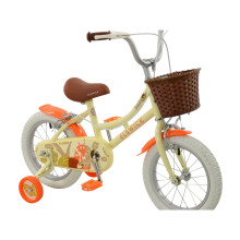 Elswick Freedom 14 Inch Girls Heritage Bike With Pneumatic Tyres Stabilisers Wicker Effect Front Basket Ages 3-5 Years