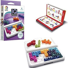 SmartGames IQ XOXO - One Player Brain Teaser With 120 Challenge and 10 Double-sided Pentomino Pieces Ages 6 Years+