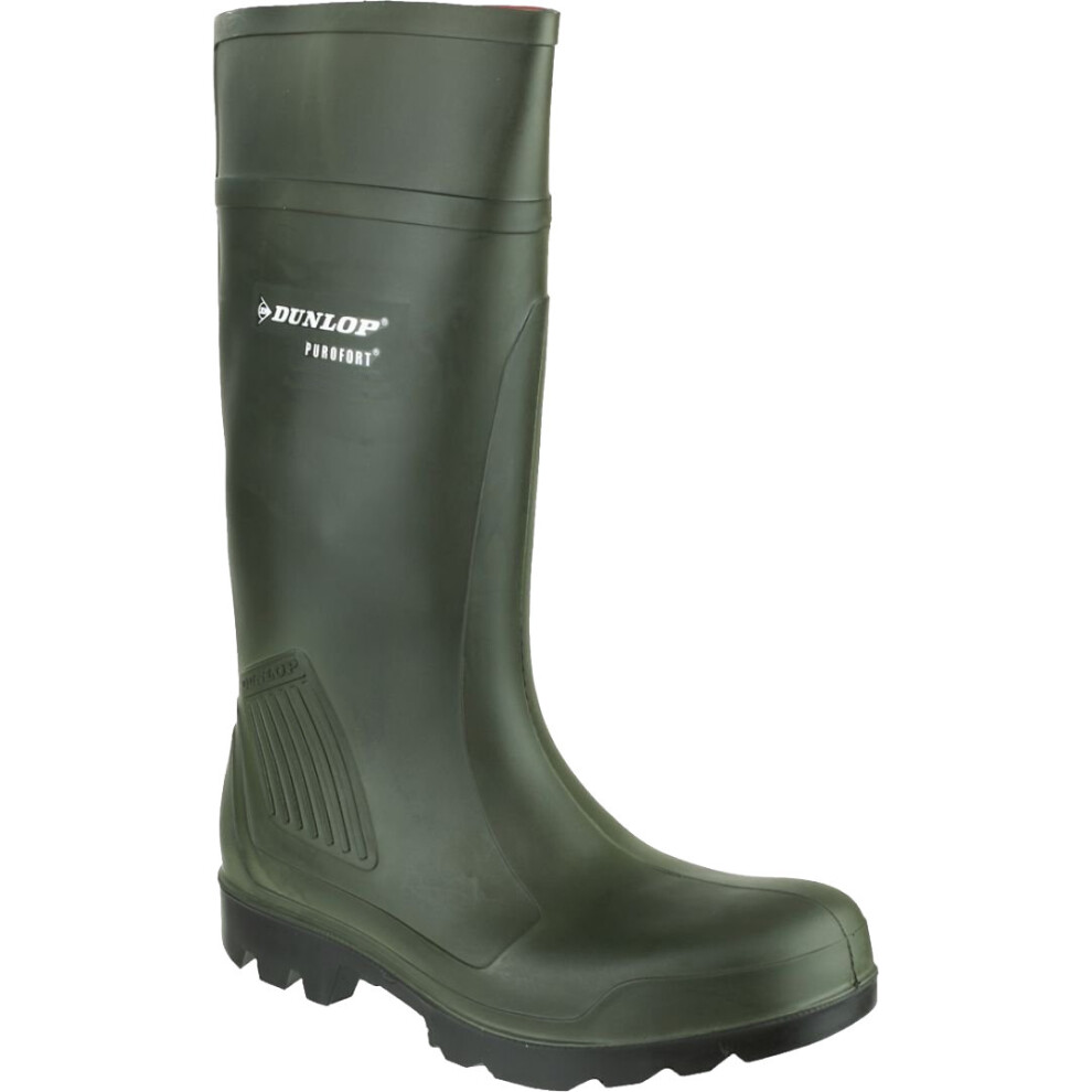(8 UK, Green) Dunlop Adults Unisex Purofort Professional Wellies