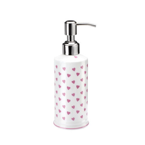 Nina Campbell Pink Hearts Design Soap Dispenser on OnBuy