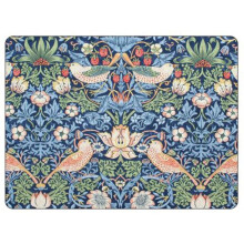 Pimpernel Morris & Co Strawberry Thief Placemats, Blue, Set of 6
