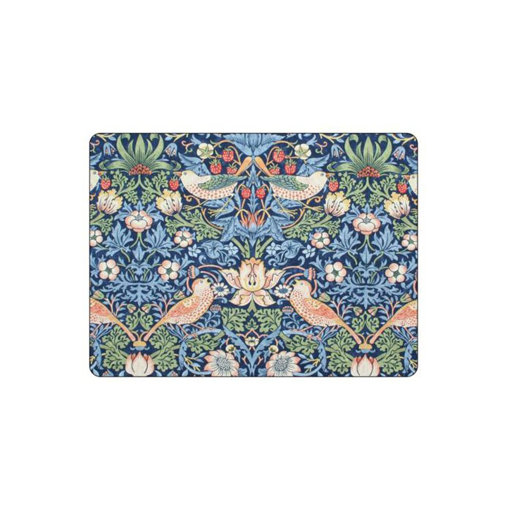 Pimpernel Morris & Co Strawberry Thief Placemats, Set Of 6 Blue