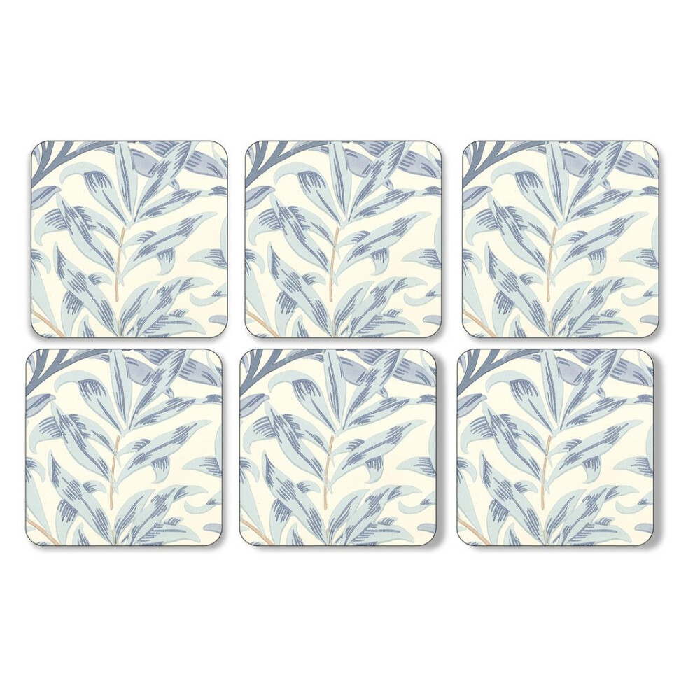 Pimpernel Willow Boughs Coasters, Set Of 6 Blue