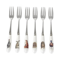 Royal Worcester Wrendale Pastry Forks, Set of 6