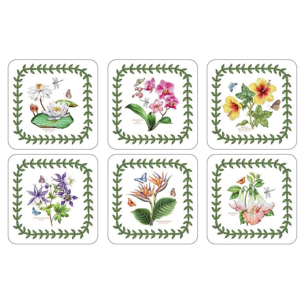 Pimpernel Exotic Botanic Garden Coasters, Set of 6