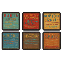 Pimpernel Lunchtime Coasters Set of 6