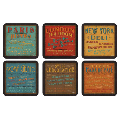 Pimpernel Pimpernel Lunchtime Coasters Set of 6