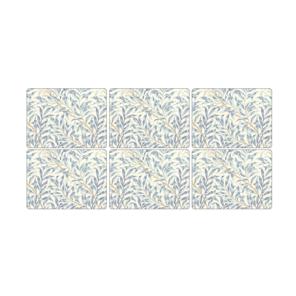 Pimpernel Willow Boughs Placemats, Set Of 6 Blue