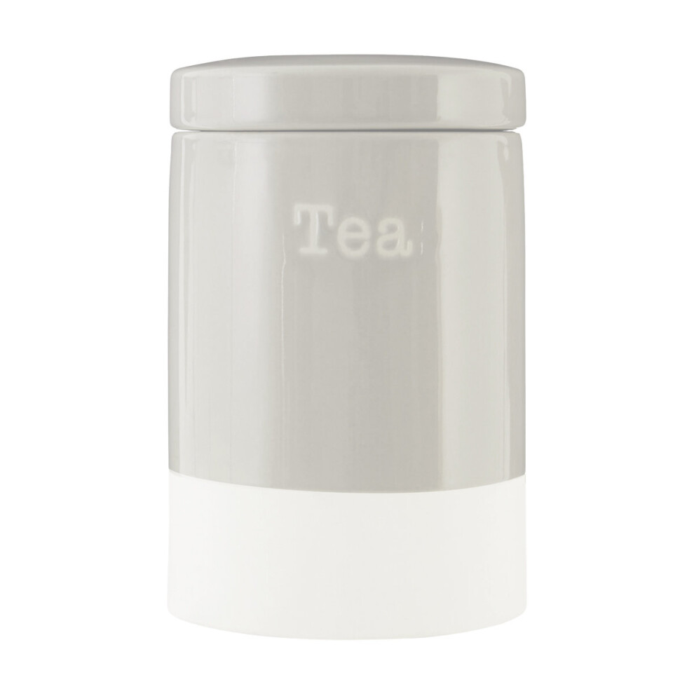Premier Housewares Jura Tea Canister, Grey