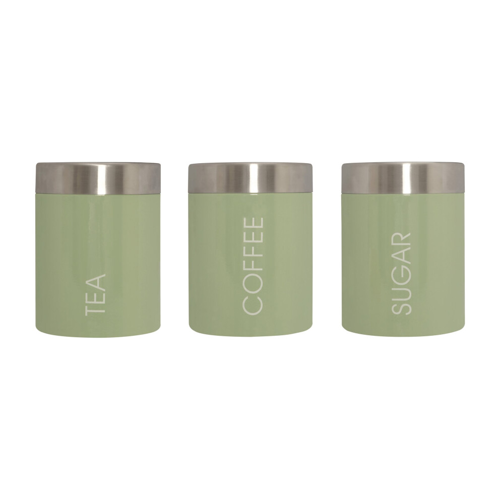 Premier Housewares Tea, Coffee & Sugar Canisters Pistachio Green