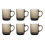 Duralex Duralex Set of 6 Versailles Mugs, Smoke 26cl 1