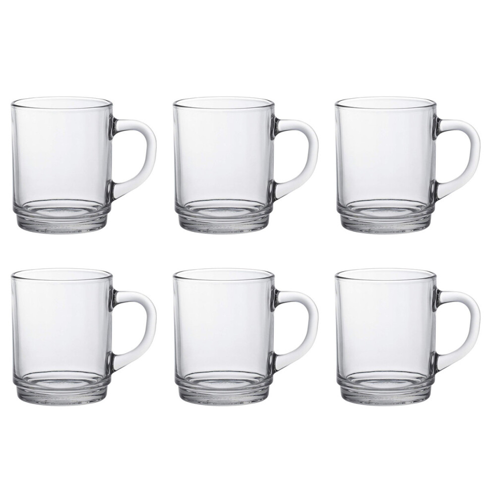Duralex Set of 6 Versailles Clear Mug, 26cl