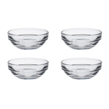 GIGOGNE transparante schaal voor sauzen en dips 35 ml - set van 4