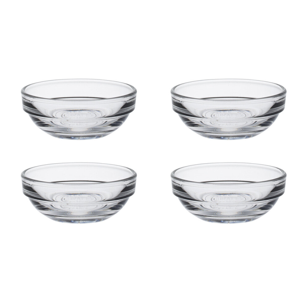 Duralex Set of 4 Lys Round Stacking Bowl, 6cm
