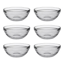 Duralex Set of 6 Lys Round Stacking Bowl, 12cm