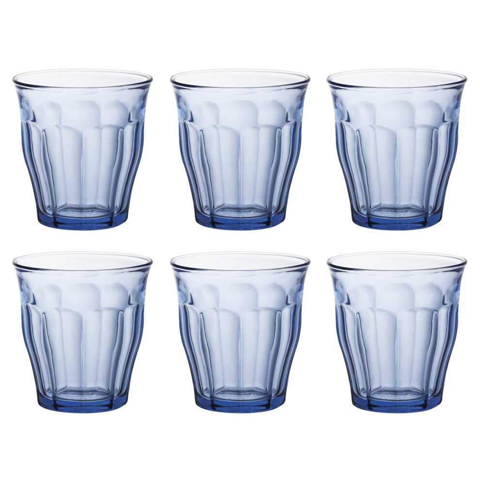 Duralex Set of 6 Picardie Marine Tumblers, 25cl