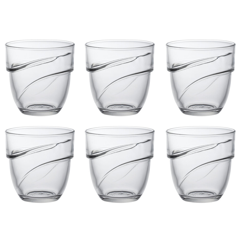 Duralex Set of 6 Wave Stacking Tumblers, 27cl