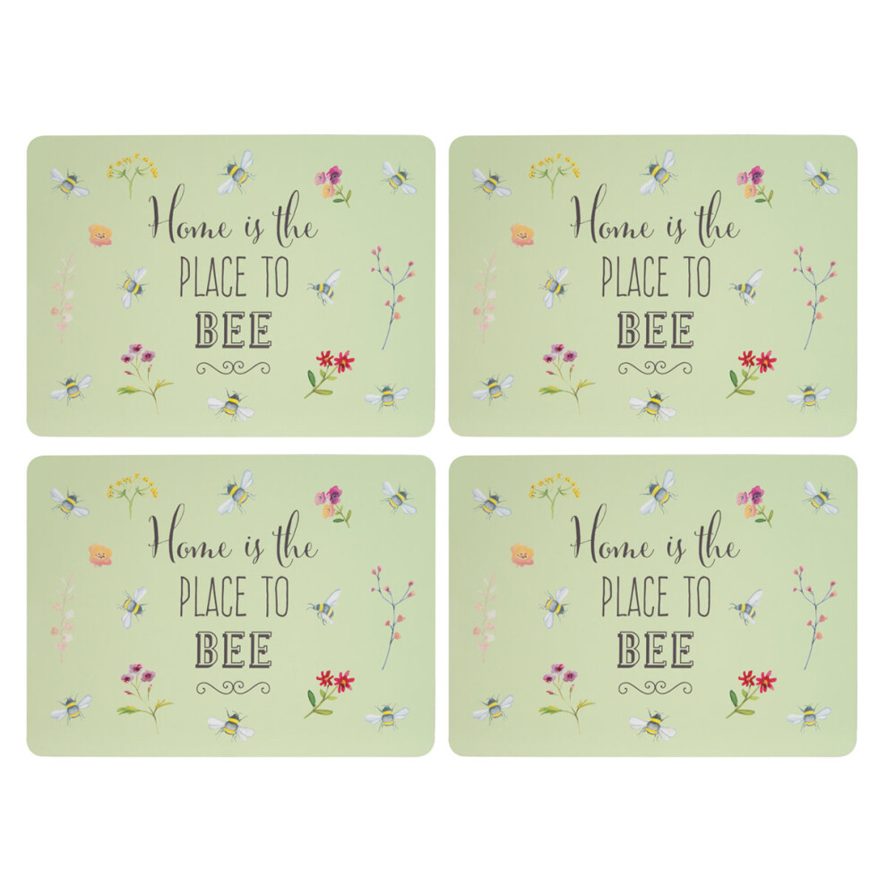 English Tableware Company English Tableware Co. Bee Happy Set Of 4 Placemats