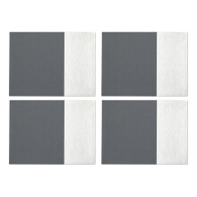 Premier Housewares Leather Effect Placemats, Grey