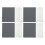 Premier Housewares Premier Housewares Leather Effect Placemats, Grey 1