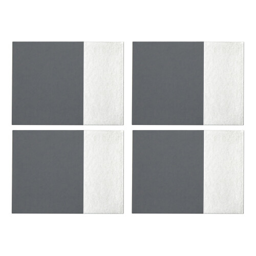 Premier Housewares Premier Housewares Leather Effect Placemats, Grey