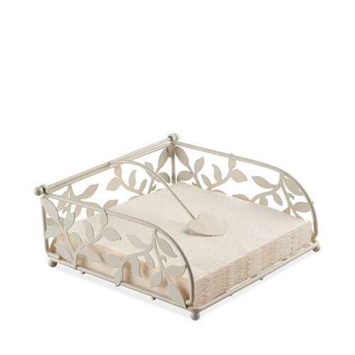 Ambiente Branch Napkin Holder, Cream