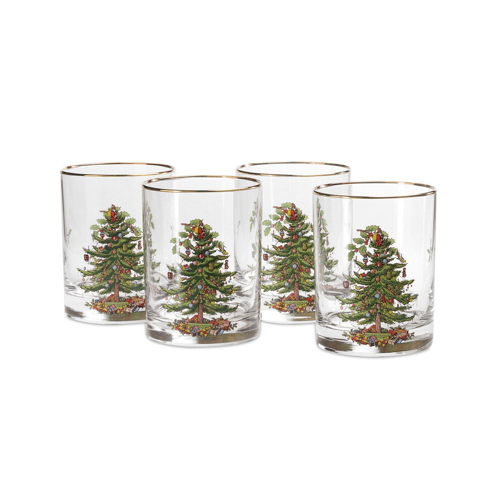 Spode Christmas Tree Glasses Set of 4