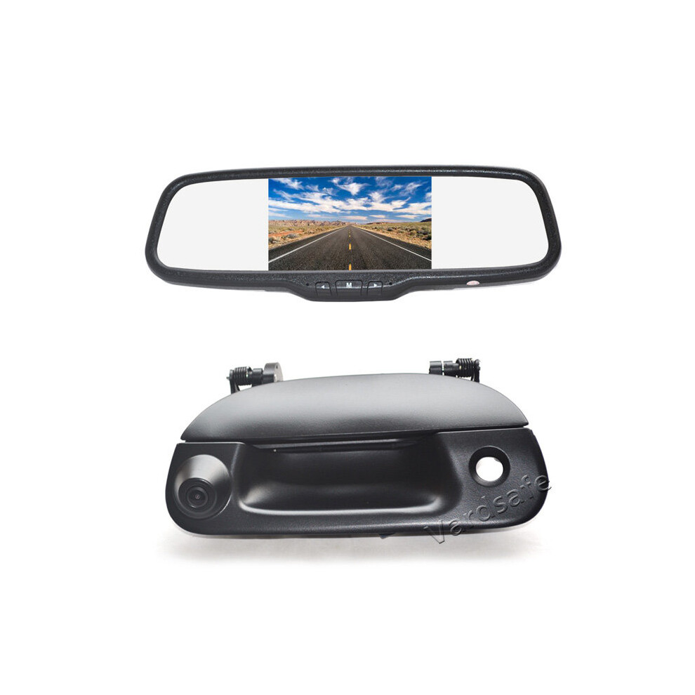 Vardsafe Tailgate Handle Reverse Backup Camera + Clip-On Mirror Monitor For Ford F150 F250 F350 F450 F550 (1997-2007) 8414756269086