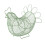 Eddingtons Chicken Egg Basket, Sage Green 1