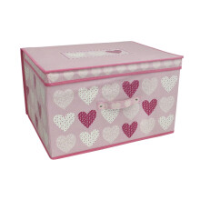 Country Club Jumbo Storage Chest, Blush Hearts