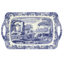 Pimpernel Blue Italian Large Tray with Handles, 48cm x 29.5cm