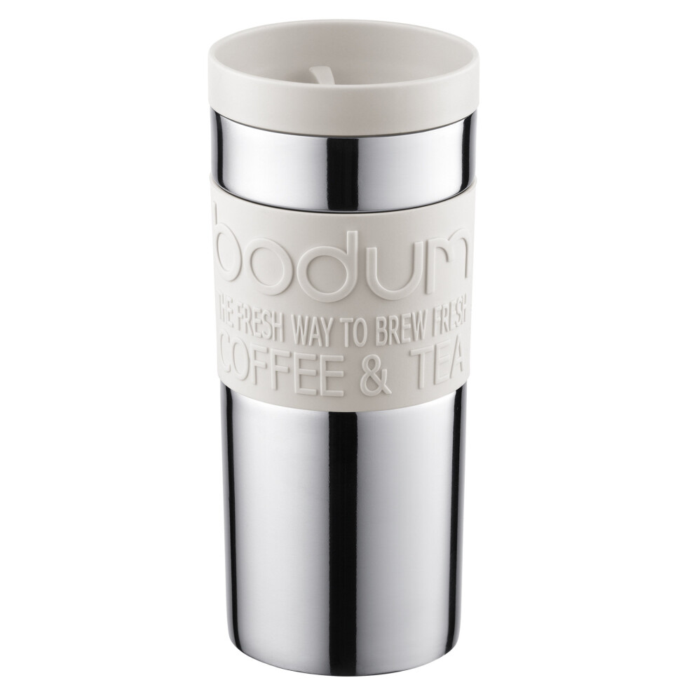 Bodum Stainless Steel Travel Mug 0.35L Off White