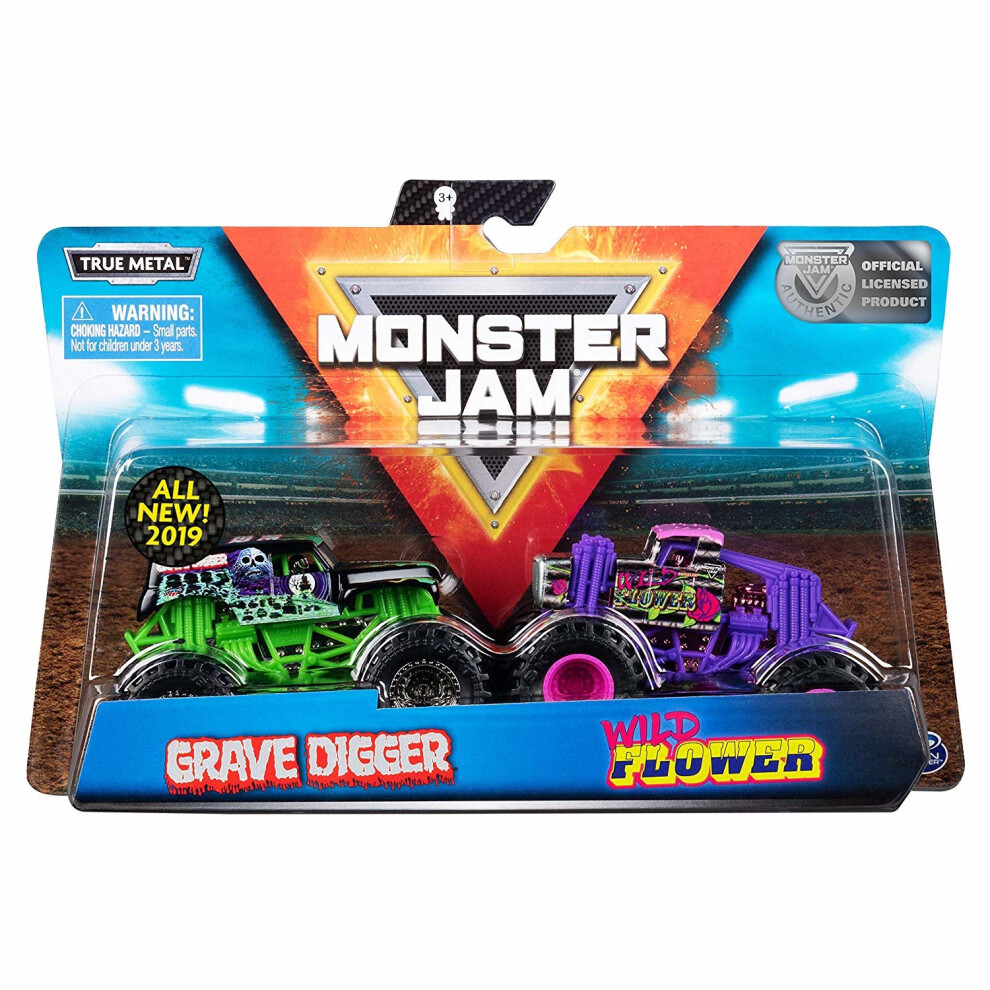 Monster Jam Pack of 2 Vehicles 1:64 Scale (Styles Vary)