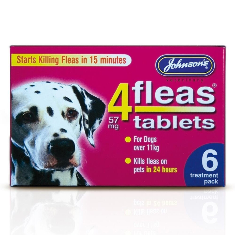 Johnsons 4Fleas Flea Treatment Tablets - Dogs (6 x 6 Tablets)