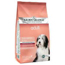 (2 x 12kg bag) Dry Dog Food Arden Grange Adult Salmon Rice