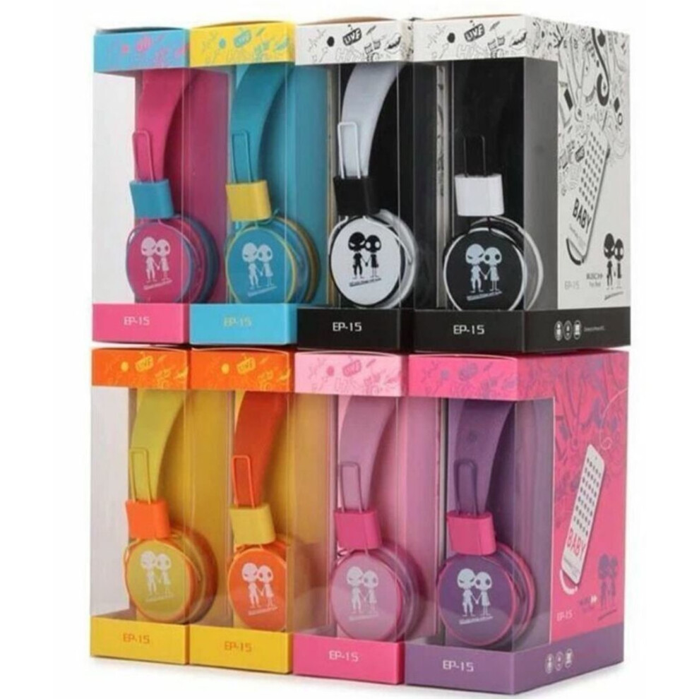 (Yellow) Kids Over Ear Wired Headphones Headband Boy Girl Earphones Pink for iPad Tablet-image-OPC-P56RSRH-NEW