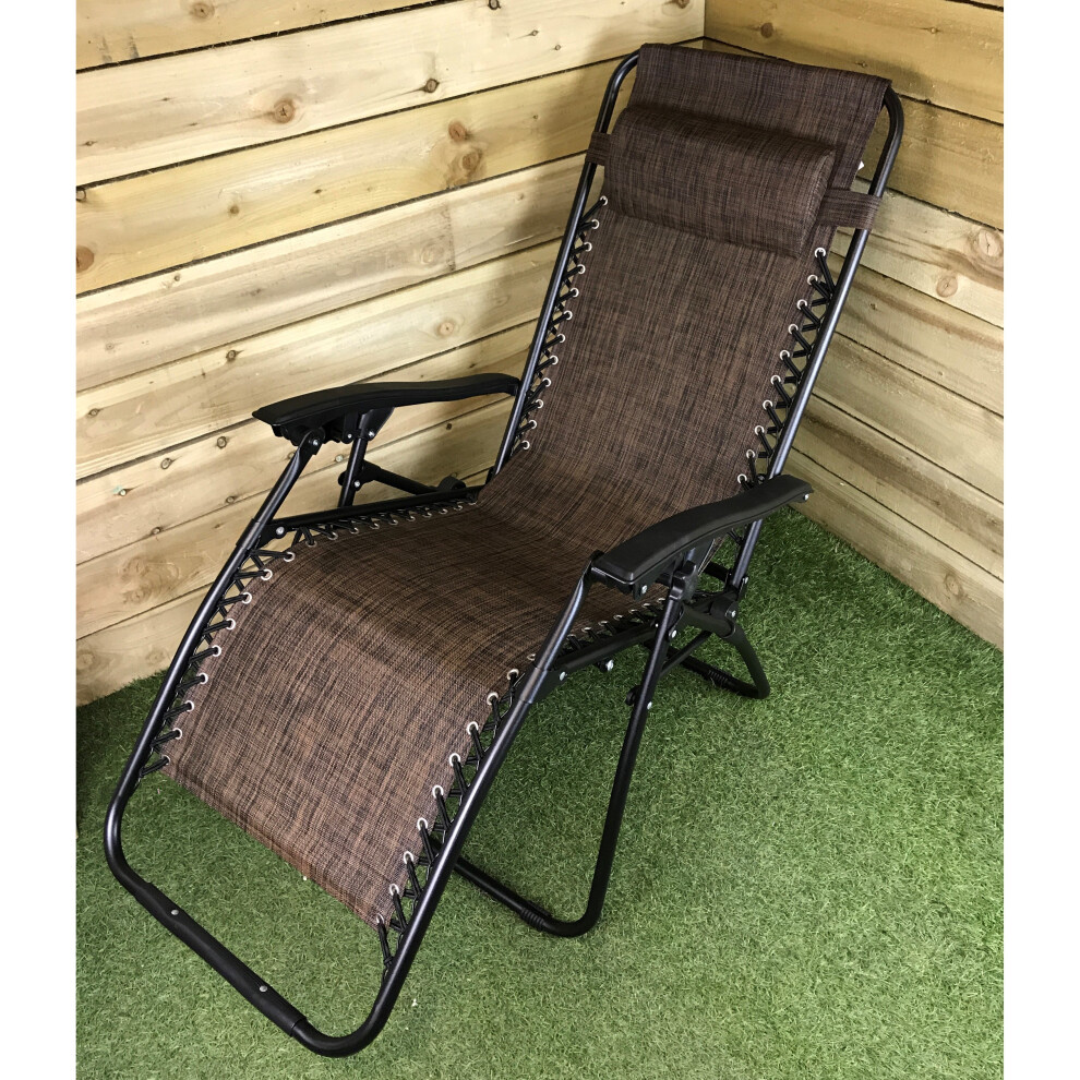 Multi Position Textoline Garden Relaxer Chair - Copper