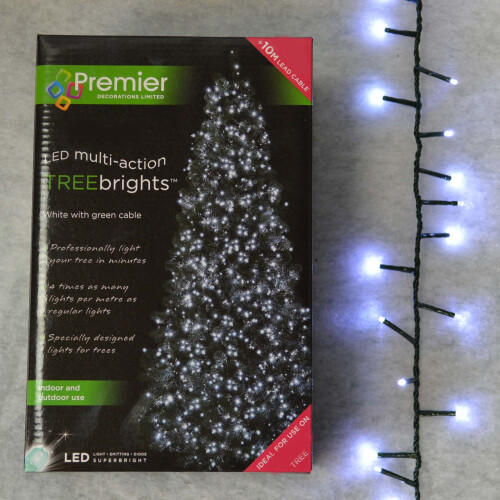 Premier 750 LED (18.7m) Premier TreeBrights Cluster Christmas Tree Lights in Cool White