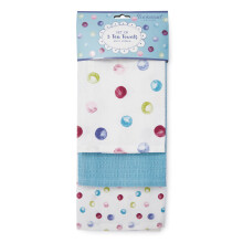 Cooksmart Spotty Dotty Pack of 3 Tea Towels