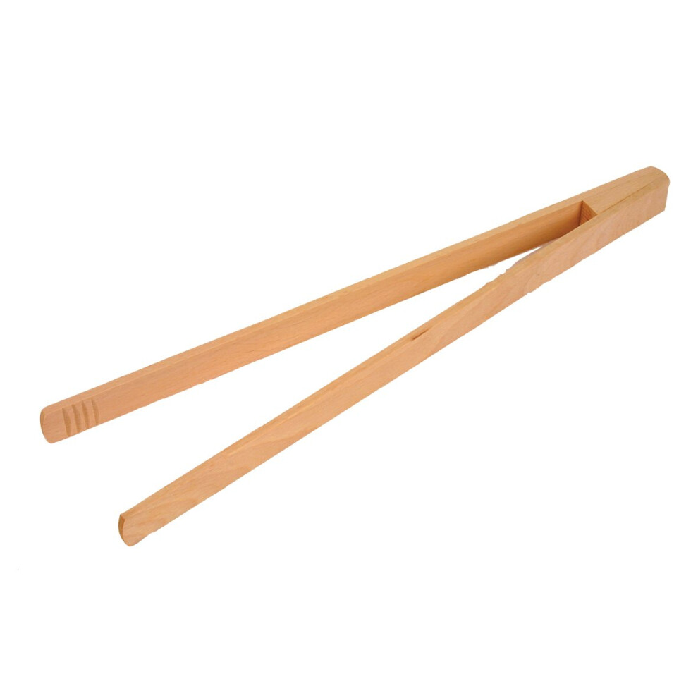 Dexam Beech Wood Tongs, 32cm