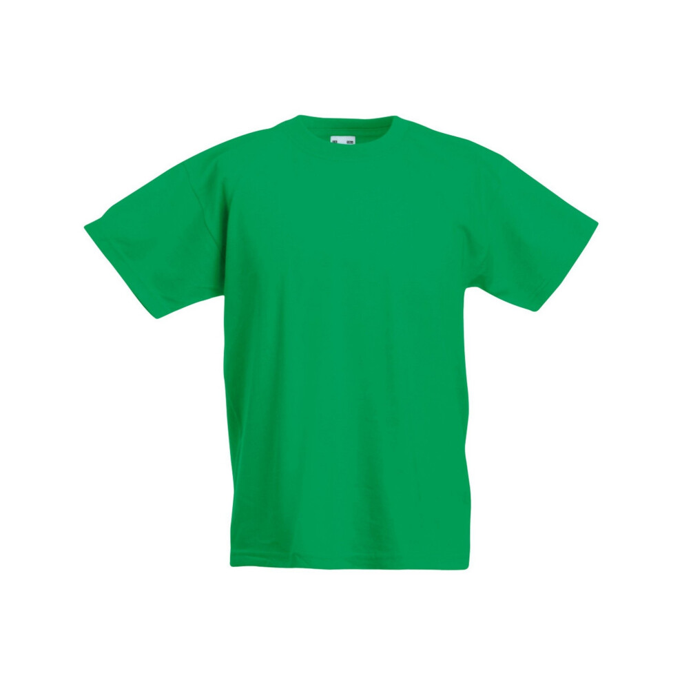 (14-15 Years, Kelly Green) Fruit Of The Loom Childrens/Teens Original Short Sleeve T-Shirt