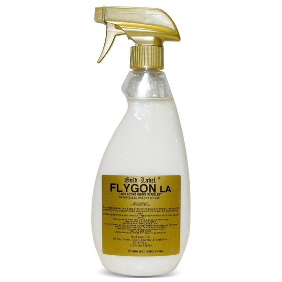 Label Liquid Flygon La Spray Gold