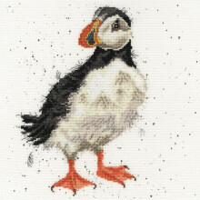 Bothy Threads counted cross stitch kit - Puffin Little Clown 14 count speckled aida