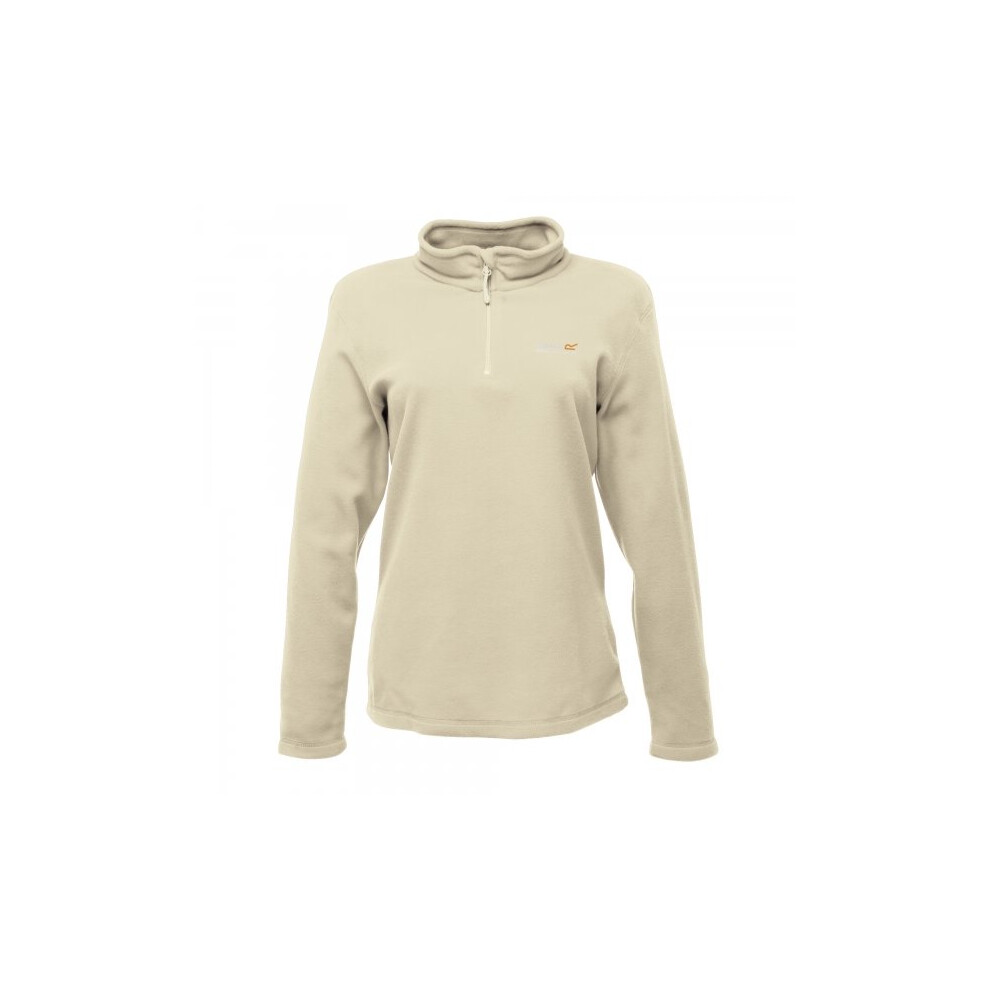 Regatta Women's Sweethart Lightweight Half Zip Fleece Sweatshirt in Ecru | Size: 8 - Image 3