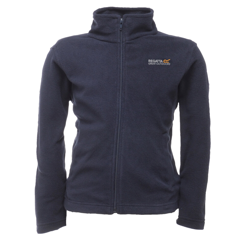 Regatta (11-12 Years, Navy/Navy) Great Outdoors Childrens/Kids King Ii Lightweight Full Zip Fleece Jacket Multicoloured